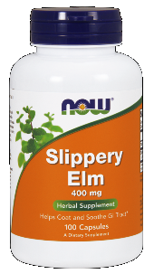 Slippery Elm 400 mg (100 Caps) NOW Foods